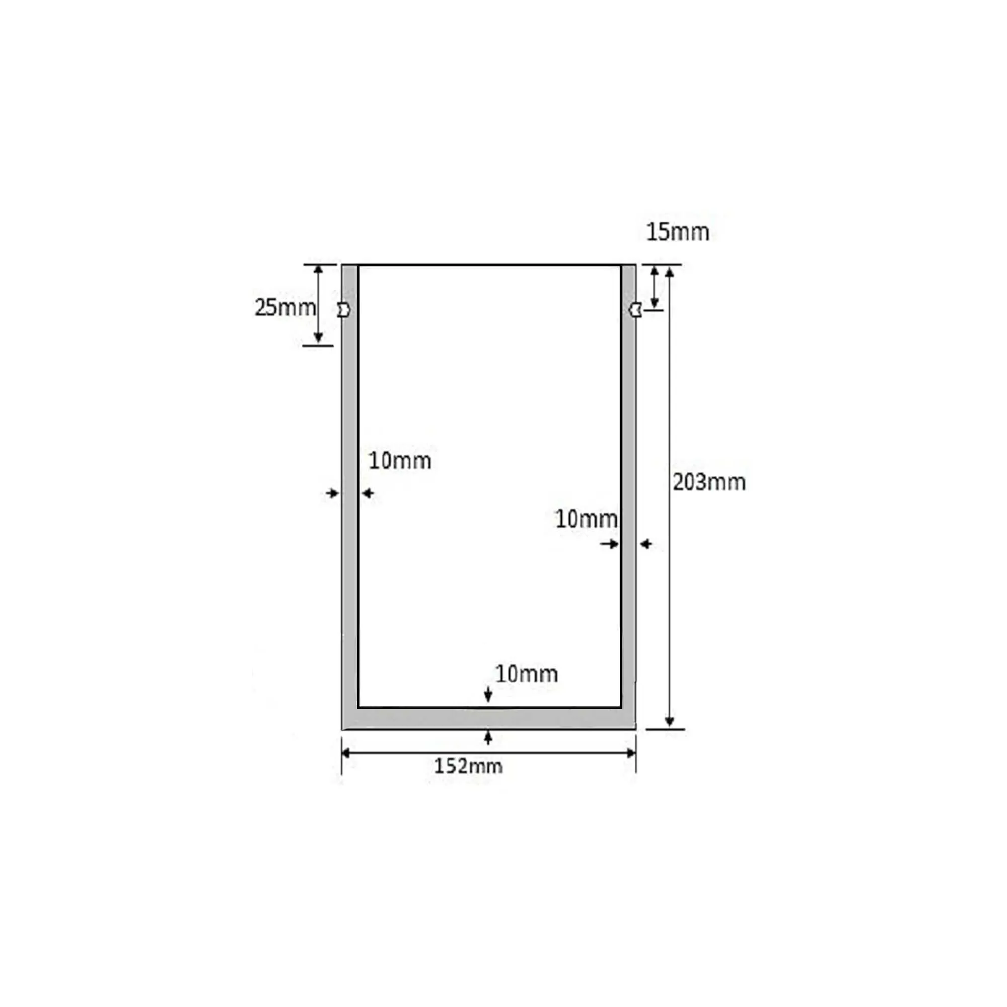 1 Quart Mylar Bag (Open End) - 5.0 Mil (6" x 10")