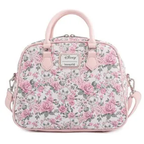 10" Disney : The Aristocats - Marie Floral Faux Leather Crossbody Bag Loungefly