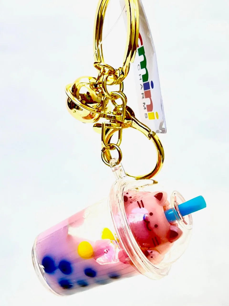 12094 PASTEL CAT BOBA FLOATY KEY CHARM-12