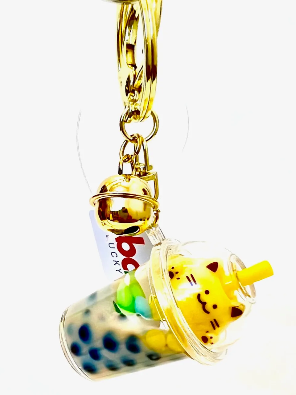 12094 PASTEL CAT BOBA FLOATY KEY CHARM-12