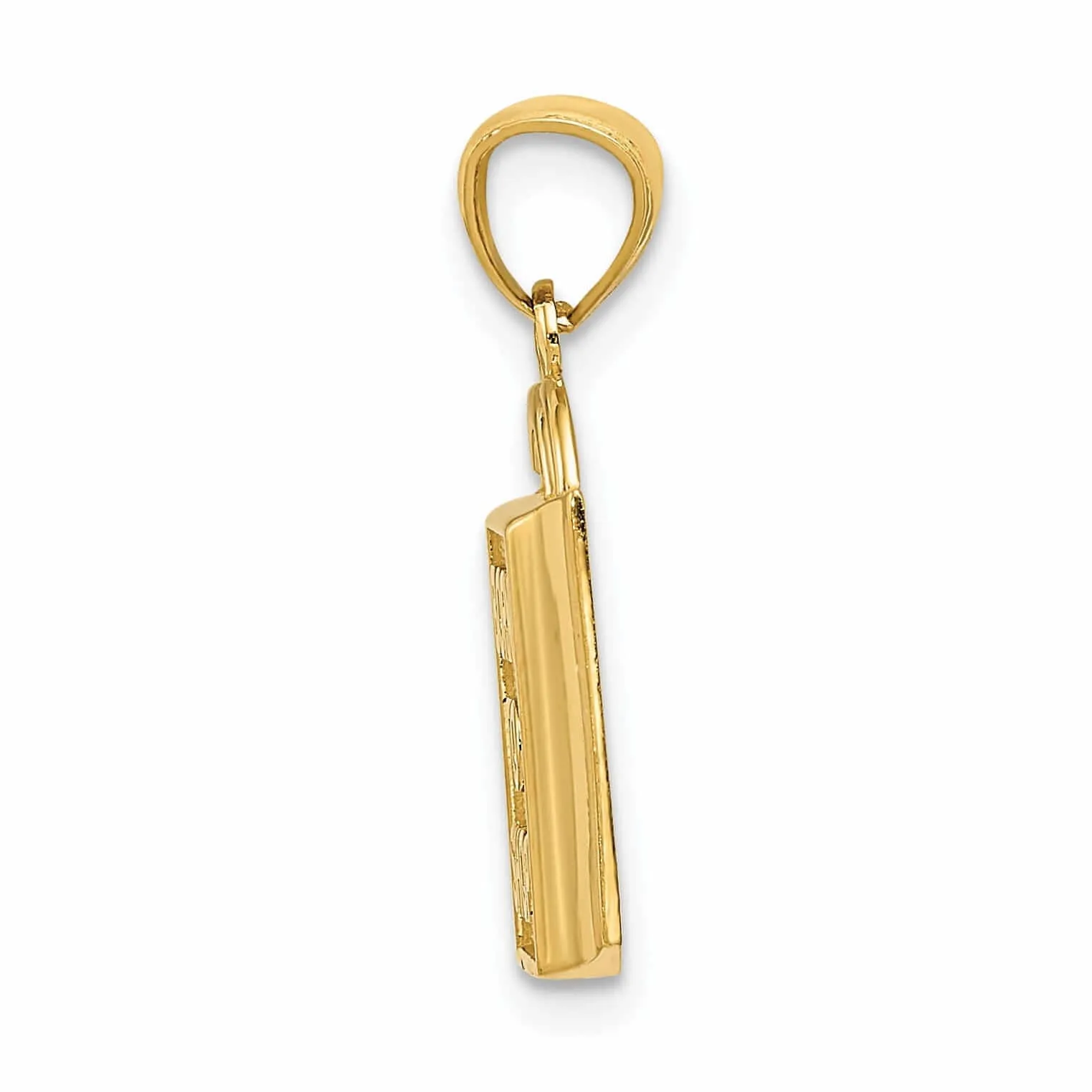 14 Yellow Gold Shopping Bag Born to Shop Charm