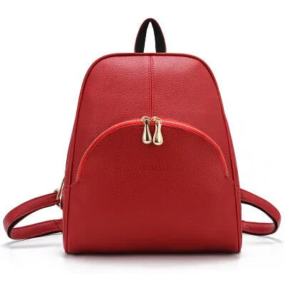 2015 New Casual Women Backpack Female PU Leather Women's Backpacks Bagpack Bags Travel Bag back pack Free Shipping