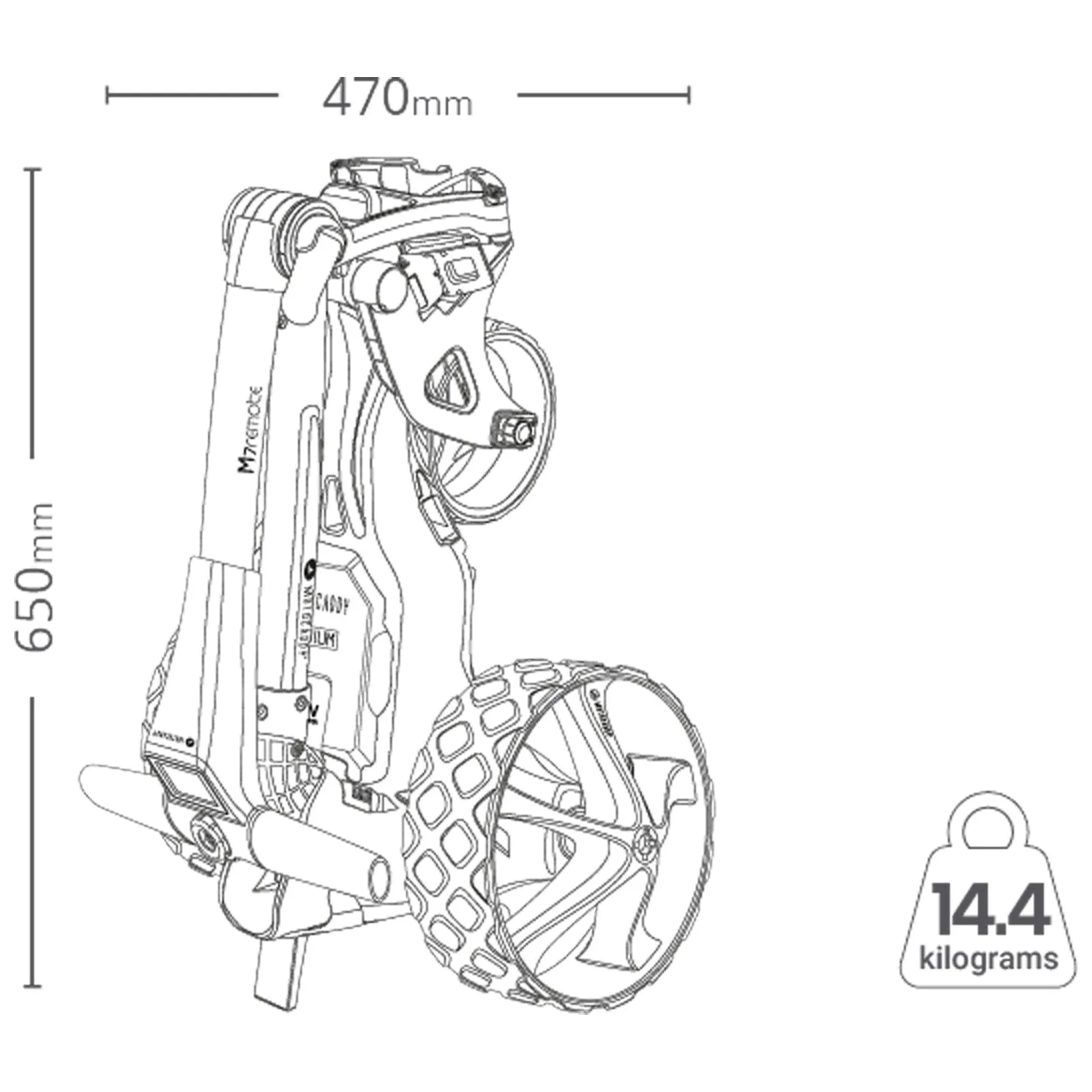 2024 Motocaddy M7 REMOTE Electric Golf Trolley