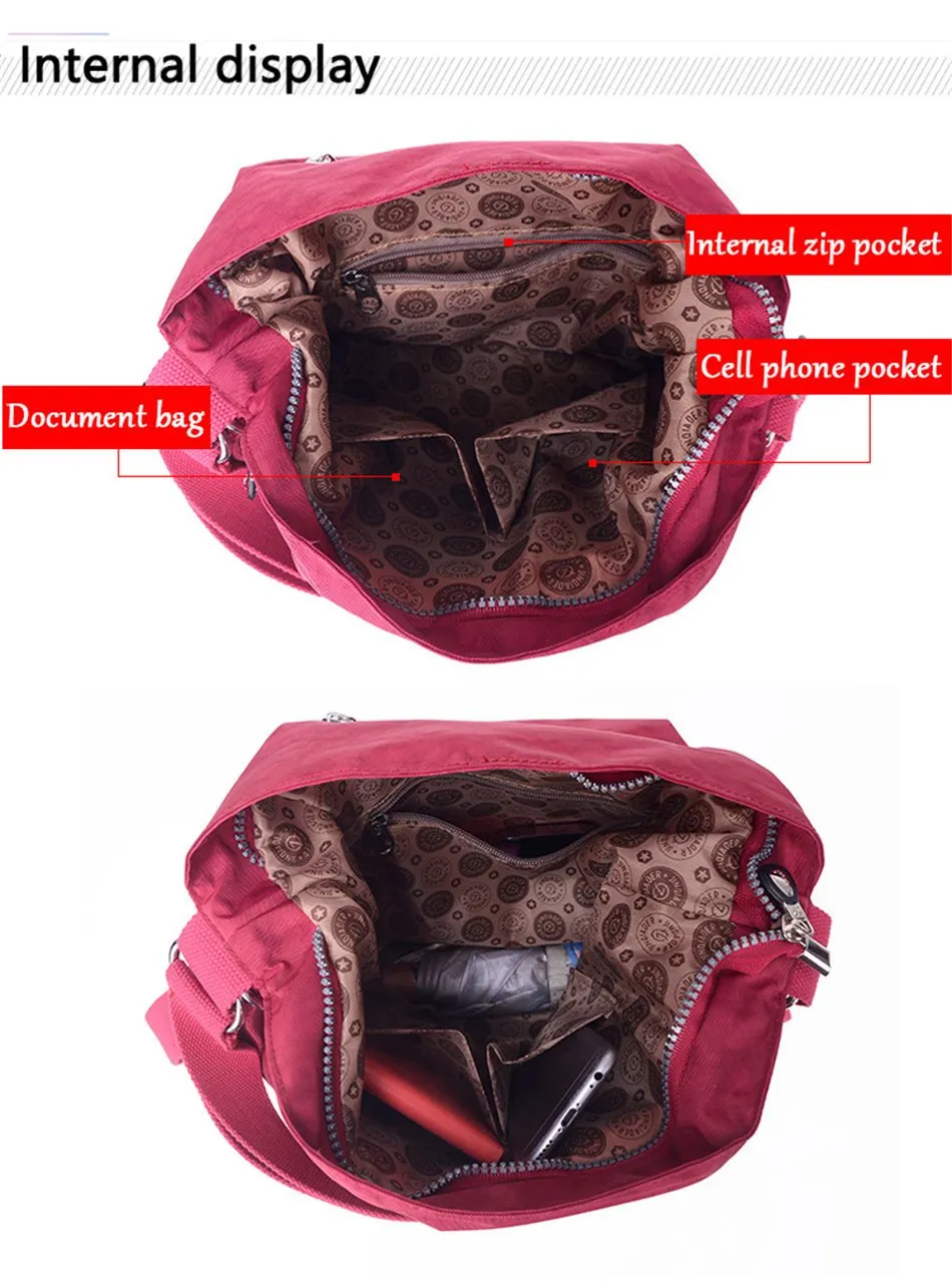 3 in 1 Women Bags Multifunction Backpack Shoulder Bag