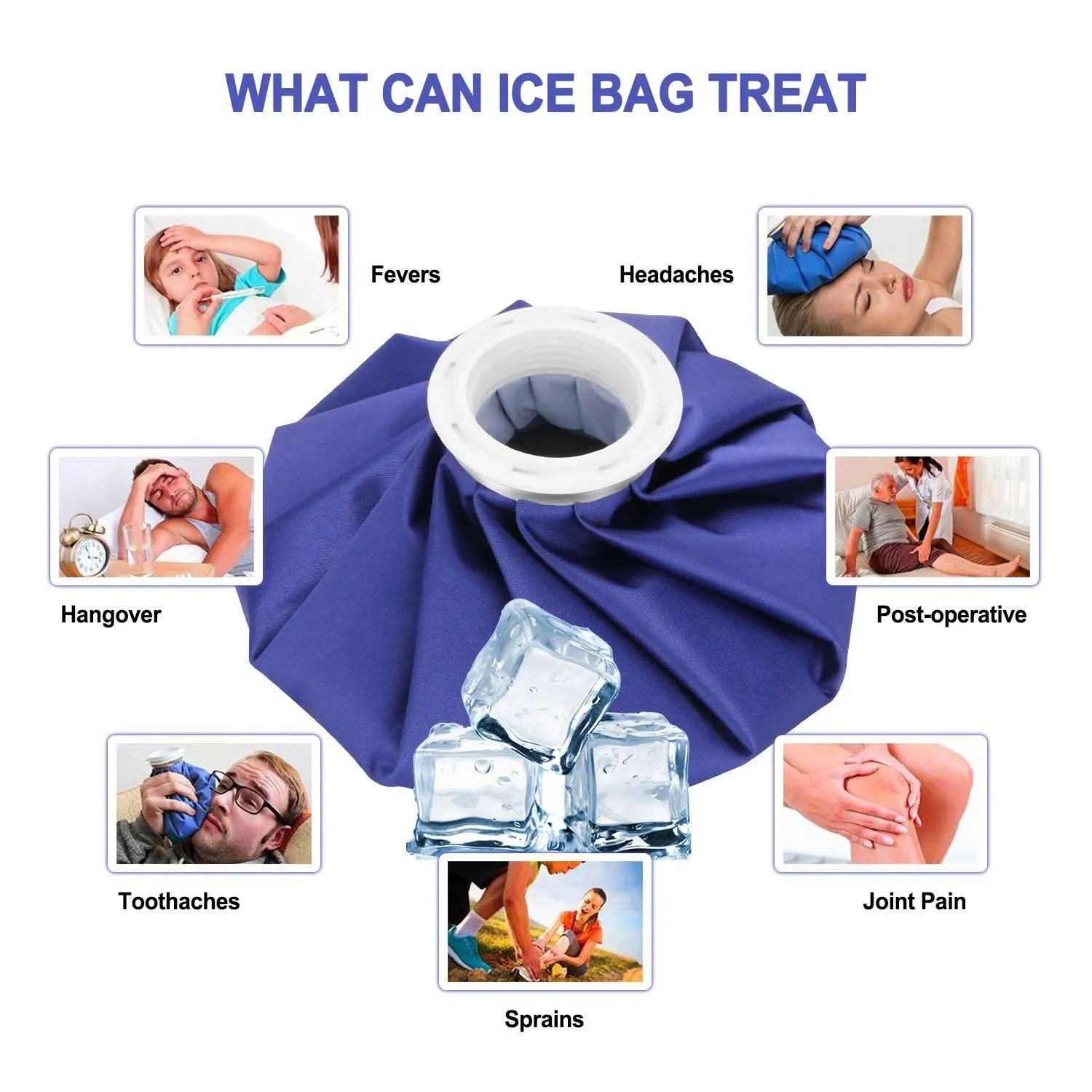 3-Pack: Reusable Ice Bag Pain Relief Heat Pack Sports Injury First Aid