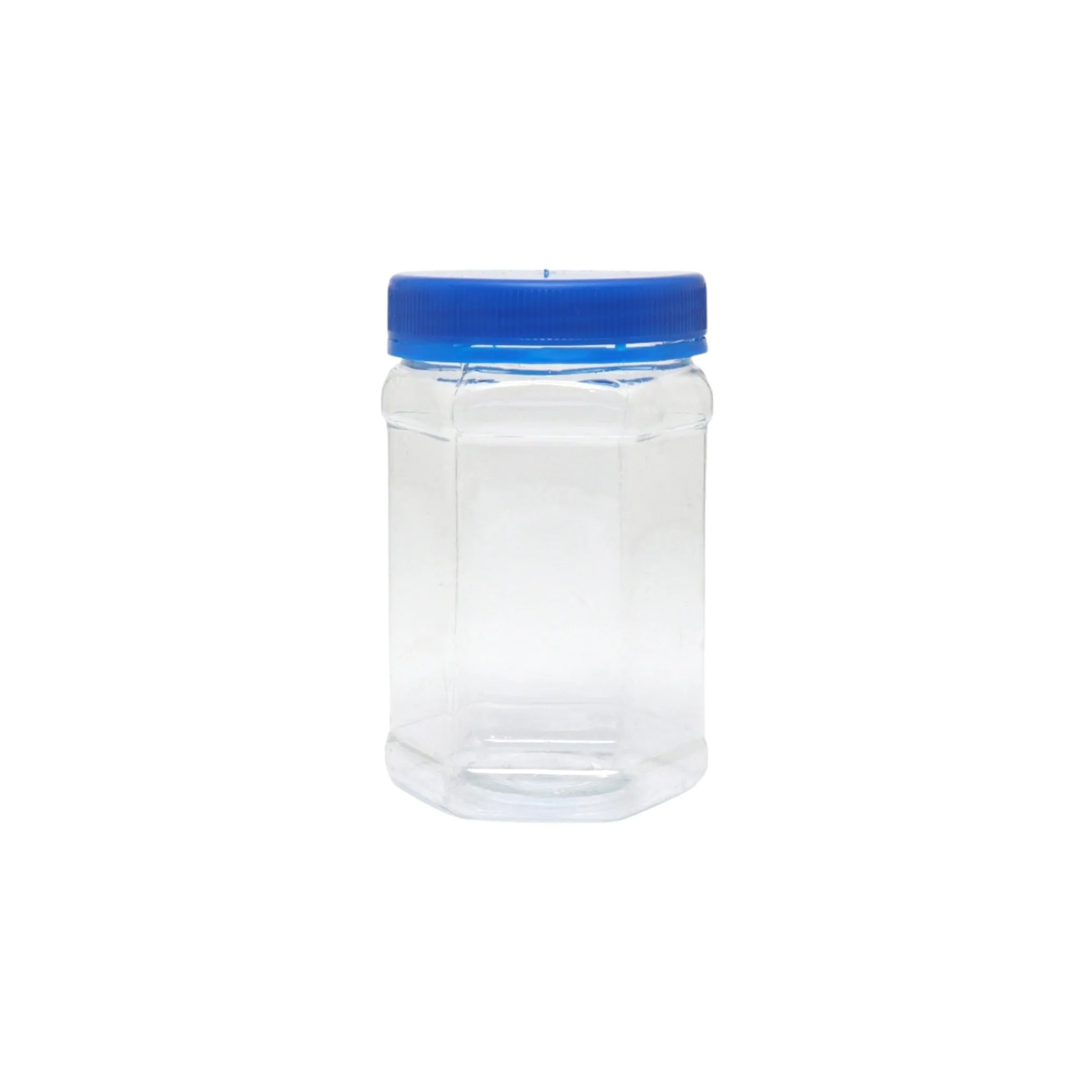 350ml PET Plastic Storage Jar Hexagon 0034AP