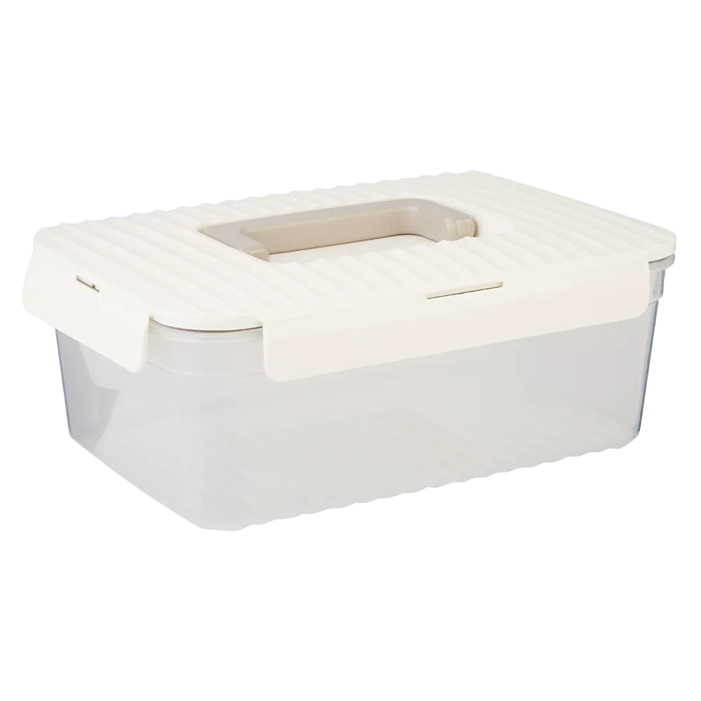 3.5L LocknLock Wave Container with Handle White LWC208HW