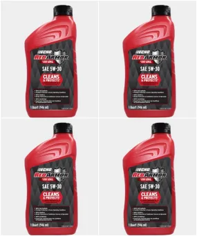 (4 Pack) 1 Quart 4-Stroke Oil Red Armor SAE 5W-30 6554032