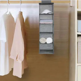 5 Layer Non-Woven Wardrobe Organizer / Mini Foldable Closet Organizer