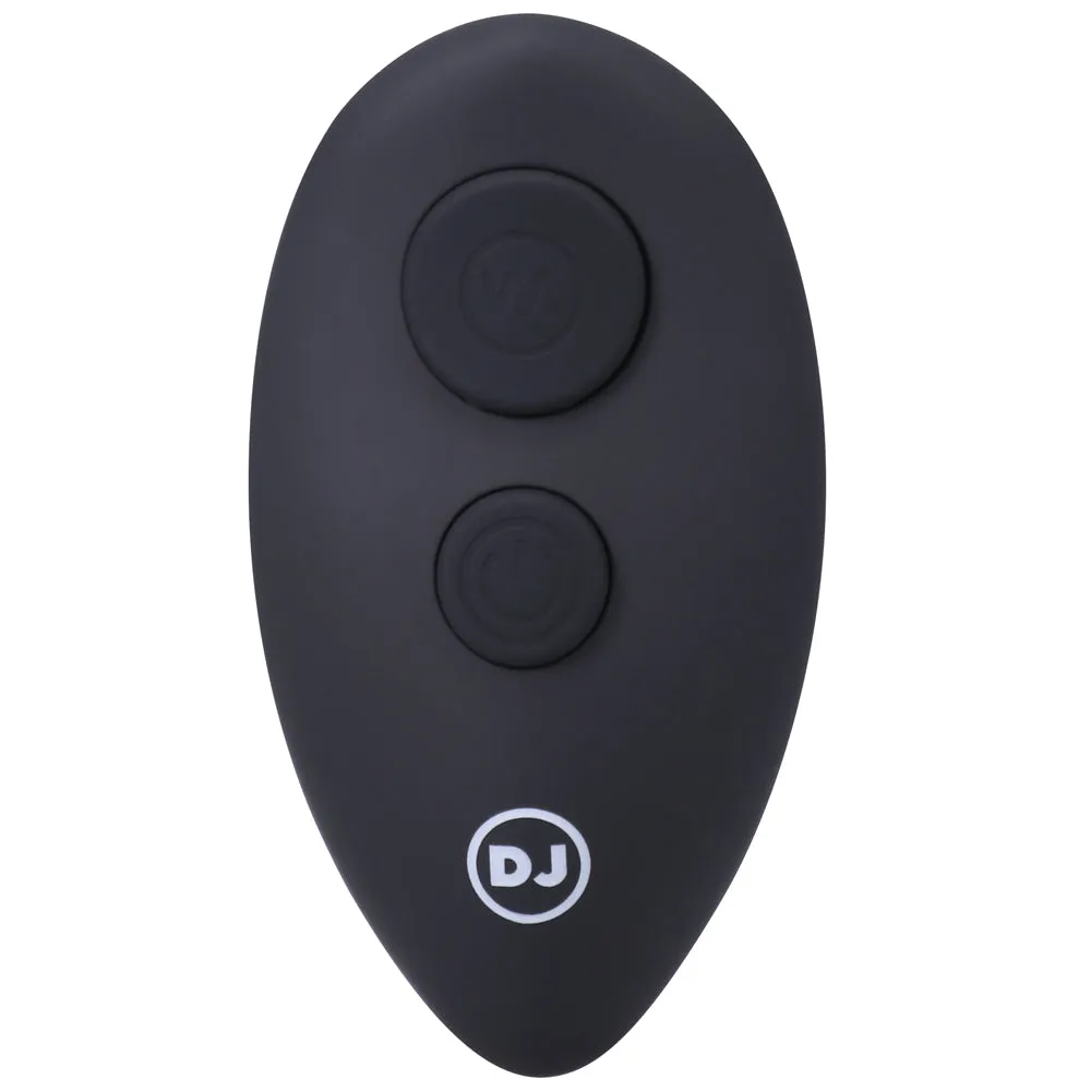 A-Play BEADED VIBE Rechargeable Silicone Anal Plug with Remote Black