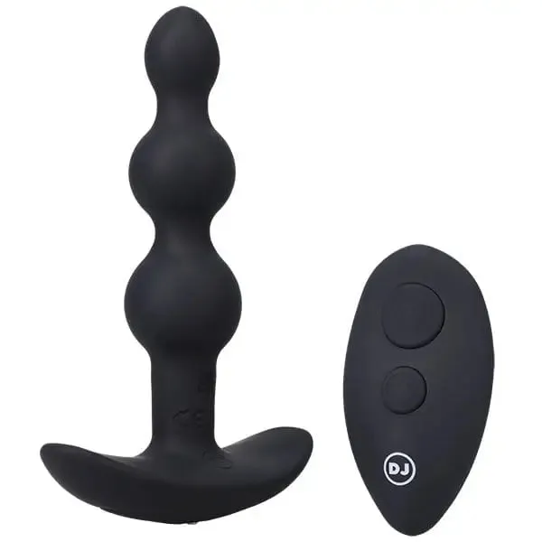 A-Play Beaded Vibe Rechargeable Silicone Anal Plug with Remote