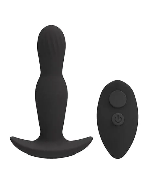 A Play Expander Rechargeable Silicone Anal Plug with Remote