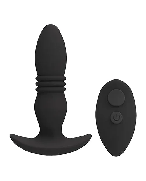 A Play Rise Rechargeable Silicone Anal Plug with Remote