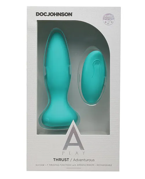 A Play Thrust Adventurous Anal Plug - Teal