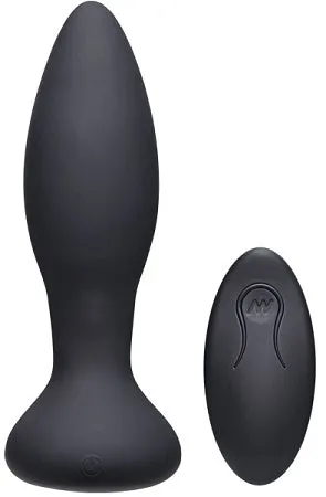 A Play Thrust Experienced Rechargeable Silicone Anal Plug w/Remote - Teal