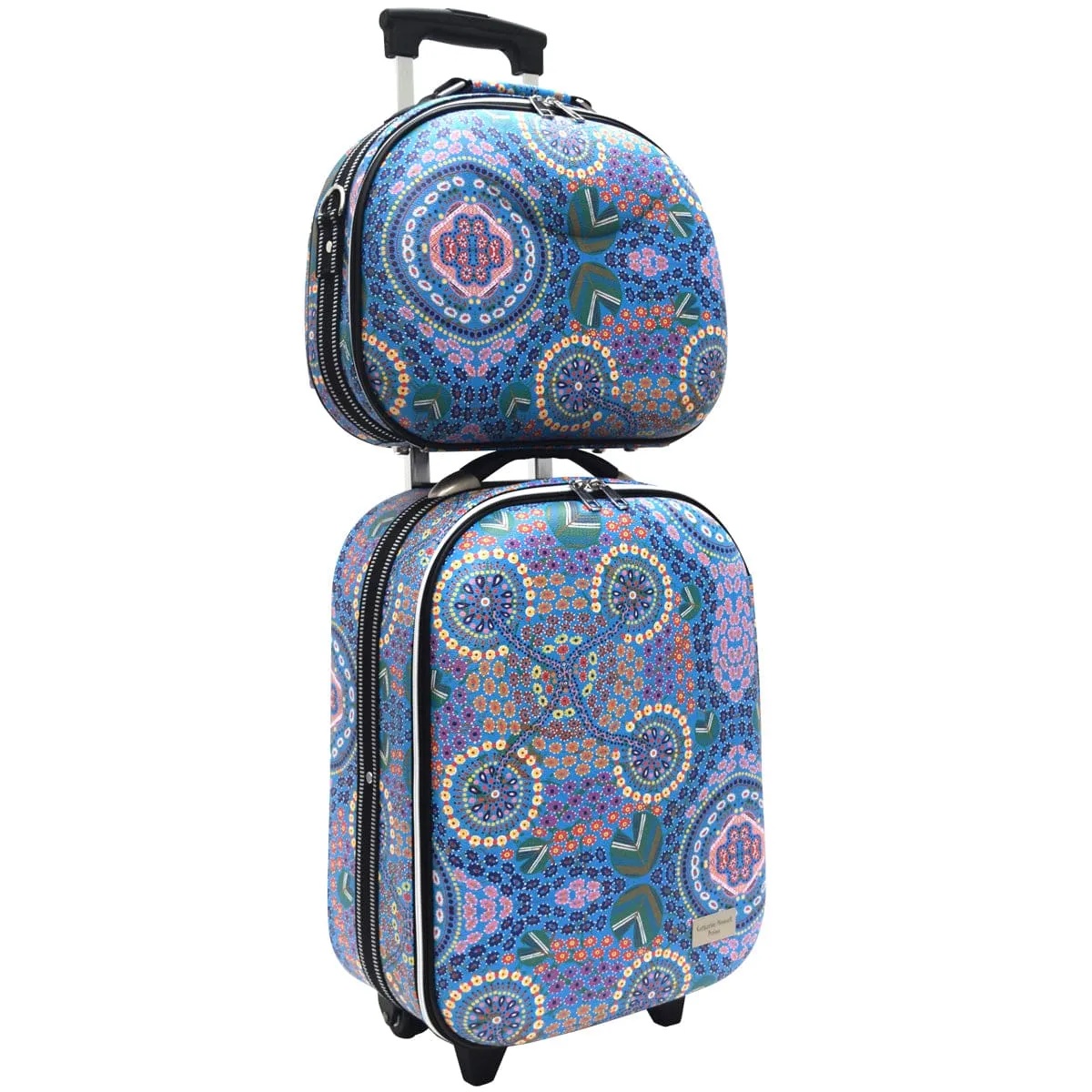 Aboriginal Art Airport Trolley Set Billabong