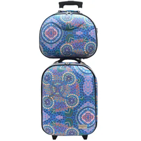 Aboriginal Art Airport Trolley Set Billabong