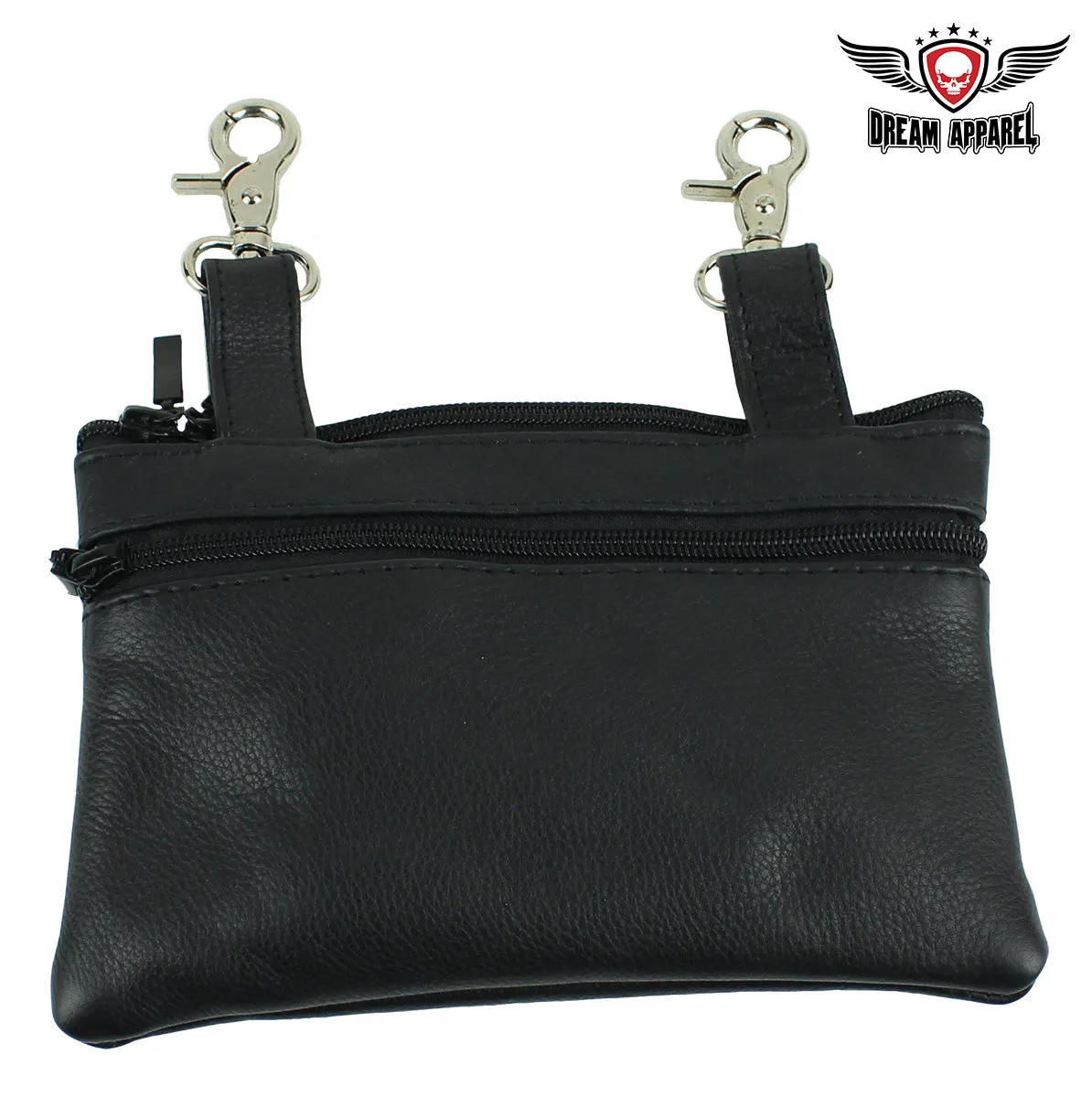 All Naked Cowhide Leather Black Butterfly Belt Bag