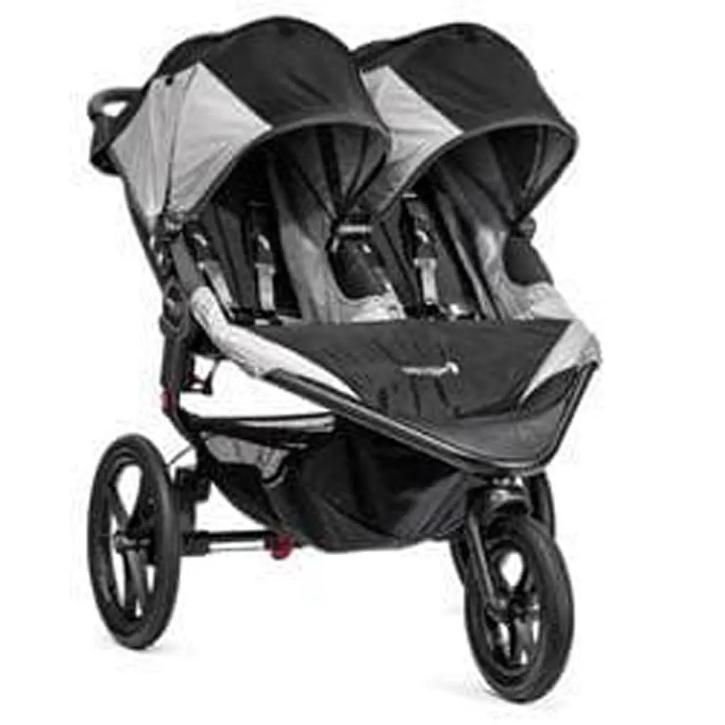 Baby Jogger Summit X3 Double Jogging Stroller, Black/Gray