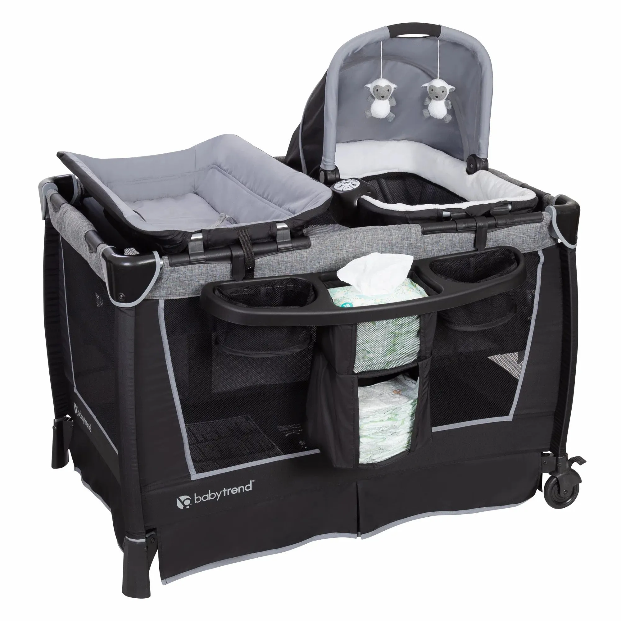 Baby Stroller with Car Seat  Combo -Black-Gray