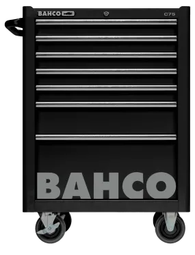 Bahco 1475K7BLACK C75 7 Drawer Black Classic Mobile Roller Cabinet