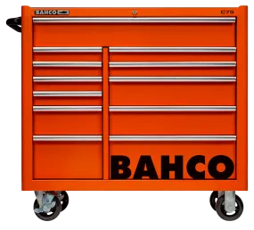 Bahco 1475KXL12 C75 12 Drawer 40" Orange Classic Mobile Roller Cabinet