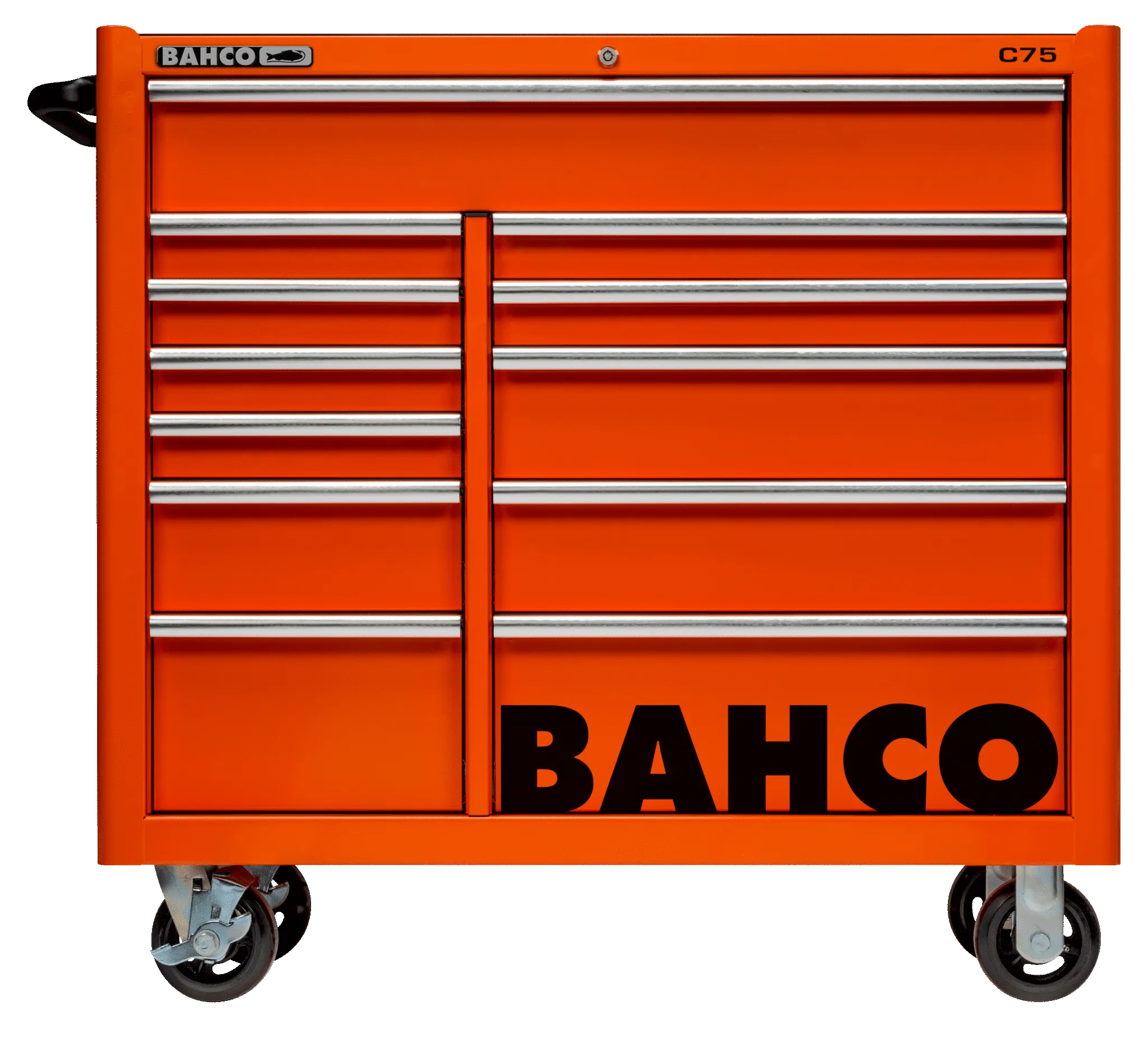 Bahco 1475KXL12 C75 12 Drawer 40" Orange Classic Mobile Roller Cabinet