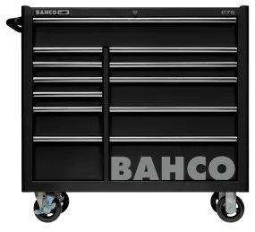 Bahco 1475KXL12BLACK C75 12 Drawer 40" Black Classic Mobile Roller Cabinet