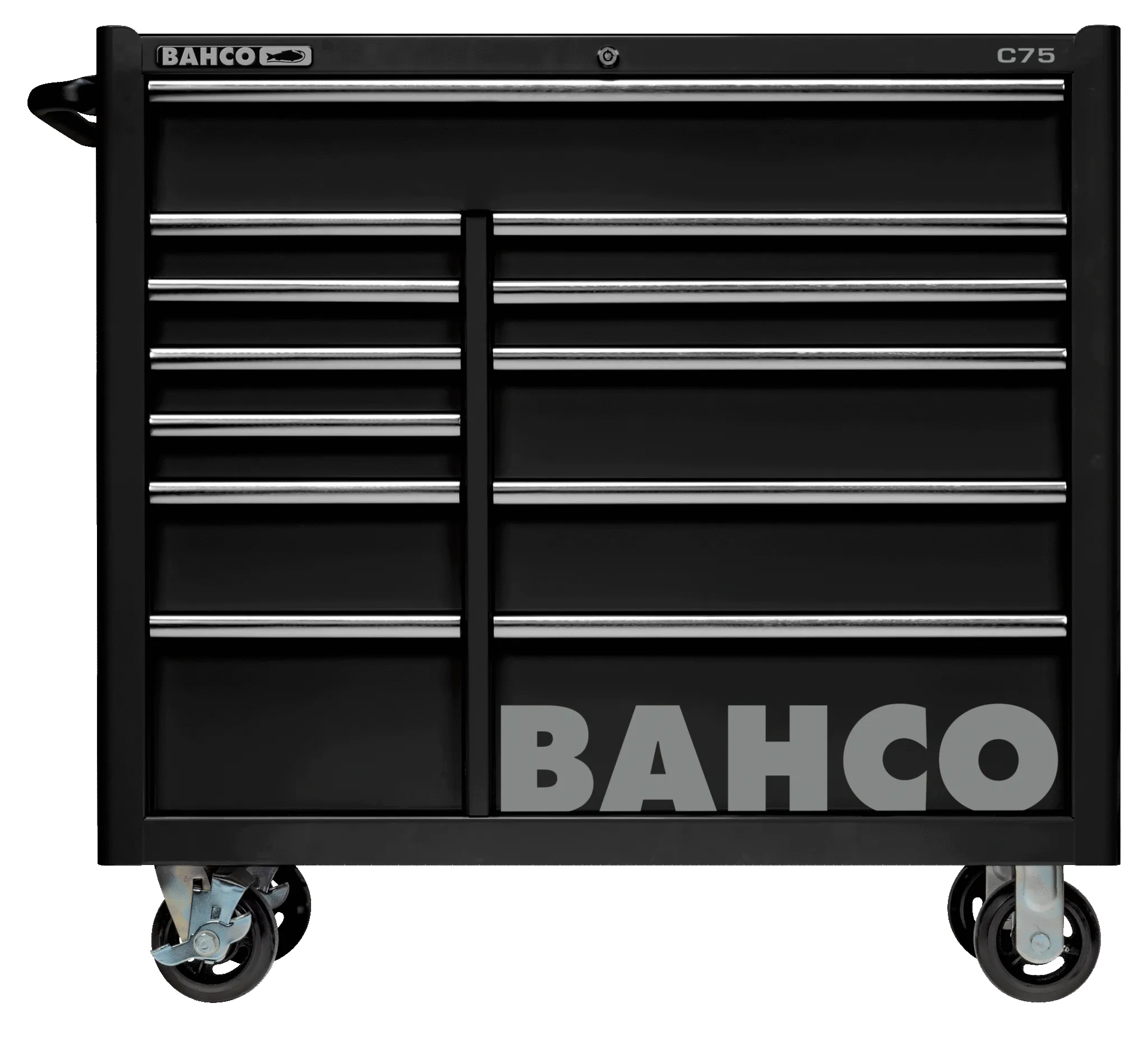 Bahco 1475KXL12BLACK C75 12 Drawer 40" Black Classic Mobile Roller Cabinet