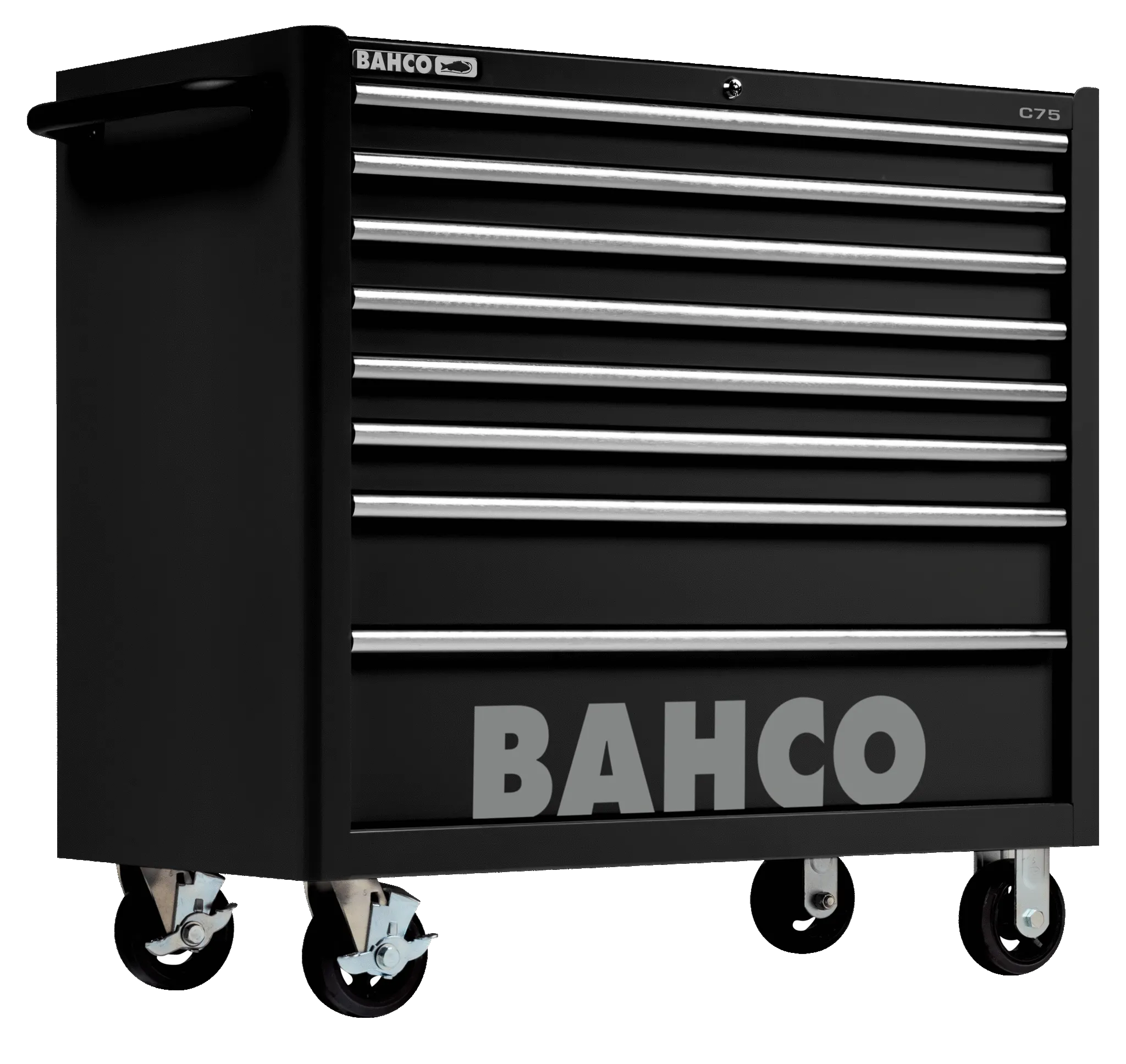 Bahco 1475KXL8BLACK C75 8 Drawer 40" Black Classic Mobile Roller Cabinet