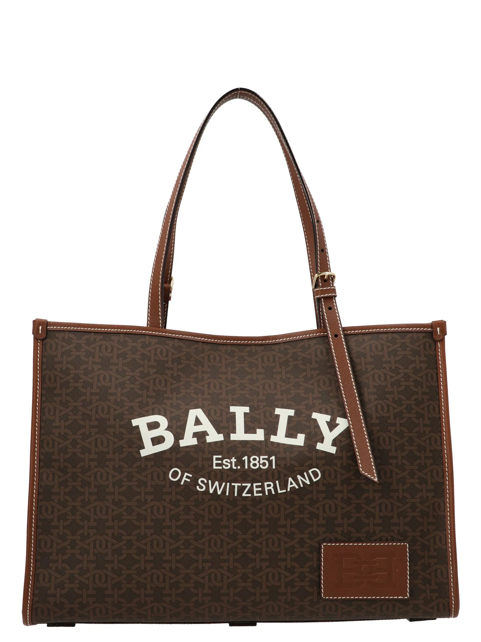 Bally Calie Logo Printed Shopping Bag