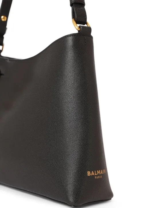 Balmain   Embleme leather shoulder bag 