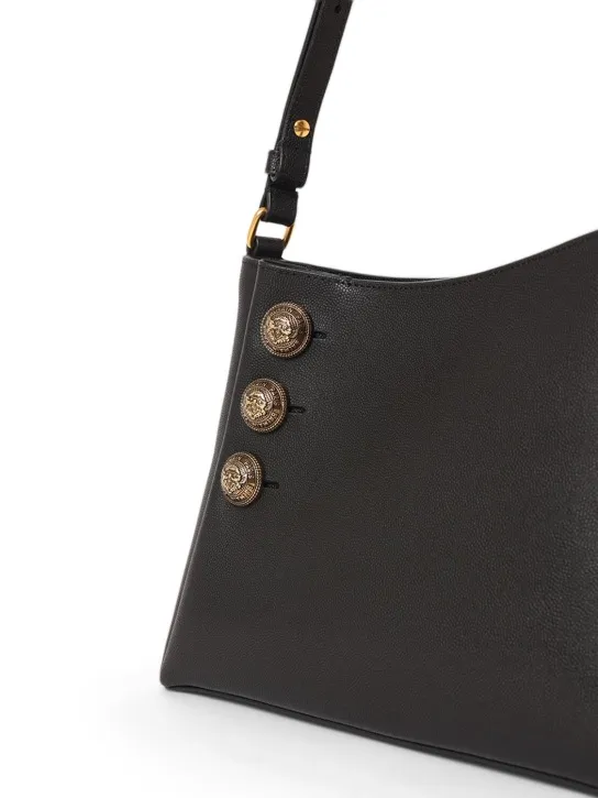 Balmain   Embleme leather shoulder bag 