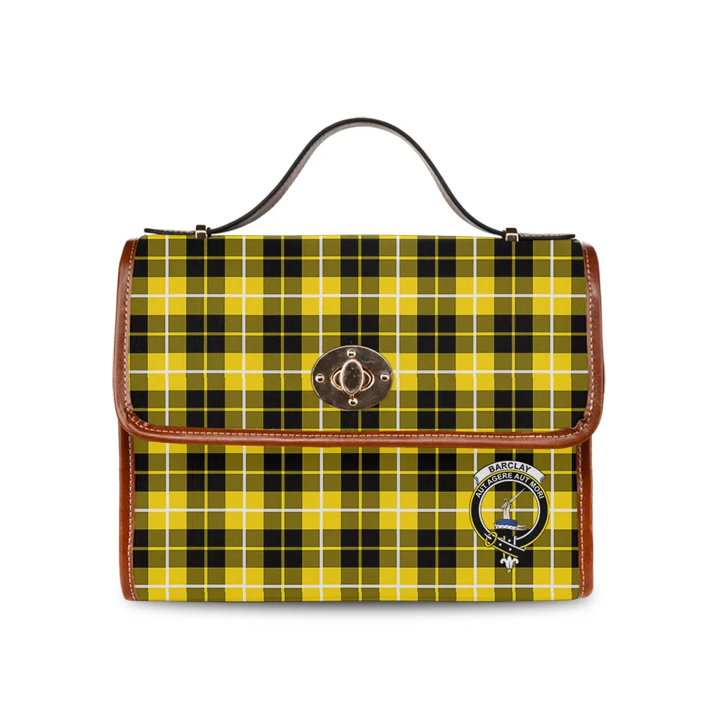 Barclay Dress Modern Tartan Waterproof Canvas Bag with Family Crest