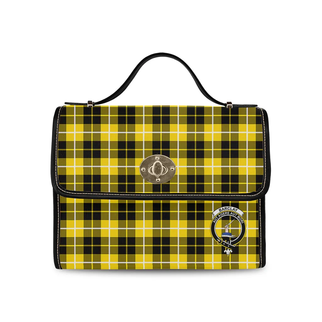 Barclay Dress Modern Tartan Waterproof Canvas Bag with Family Crest