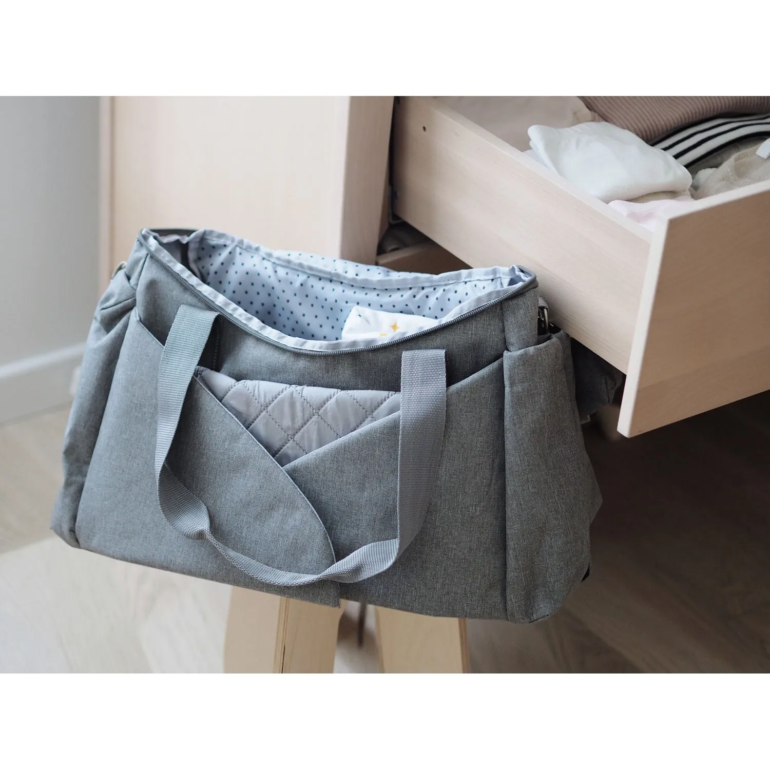 Beaba Sydney II Nappy Bag - Heather Grey