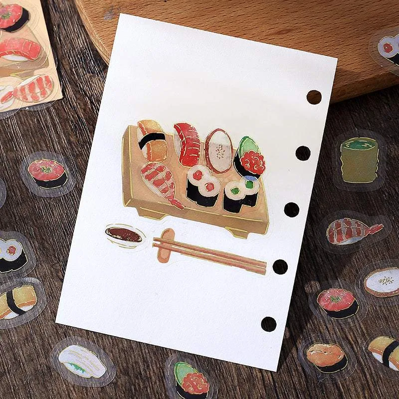 BGM Foil Stamping Clear Seal: Food Diary - Sushi