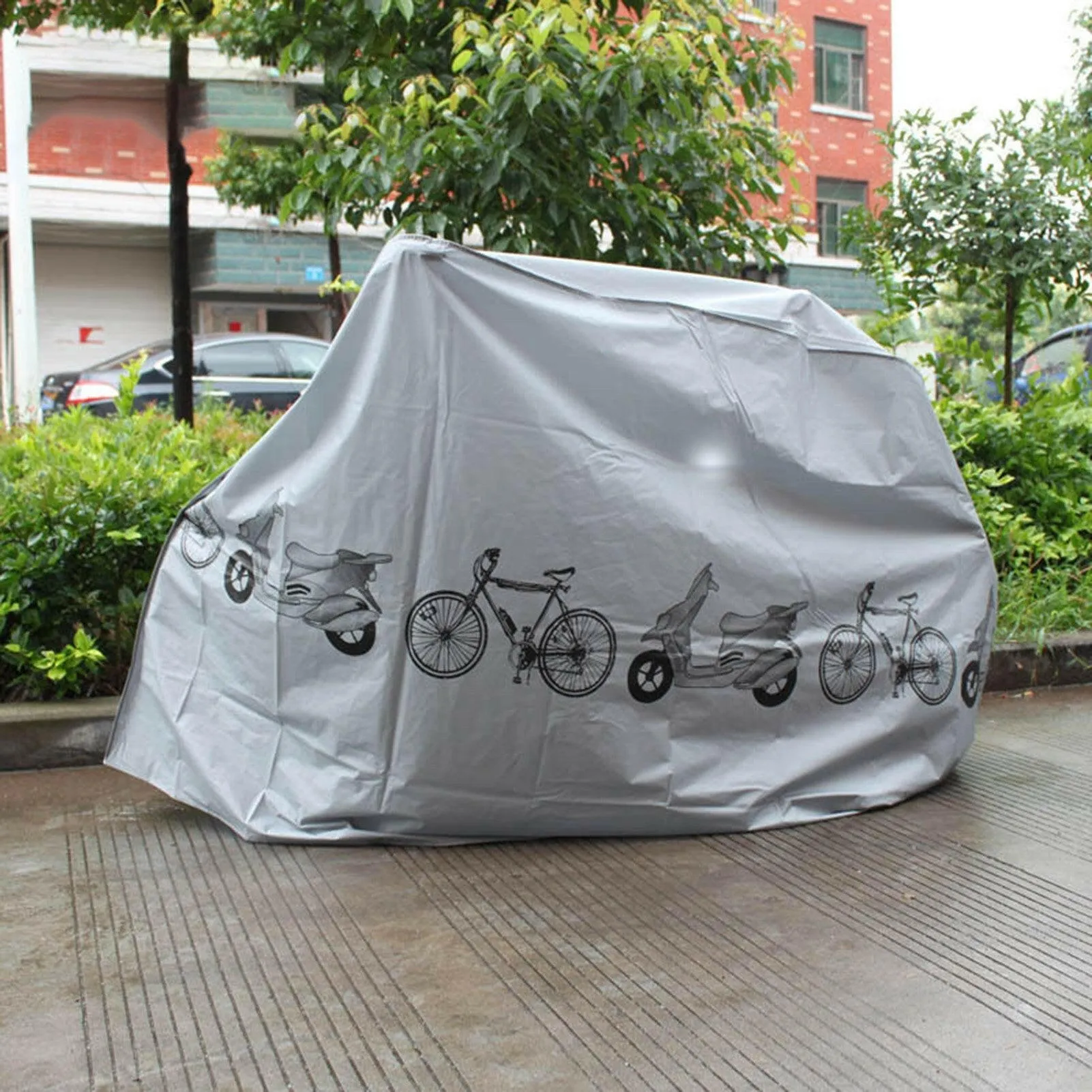 Bike Protector Cover Outdoor Waterproof Anti-dust Wheel Frame Cover for MTB Road Electric Bike