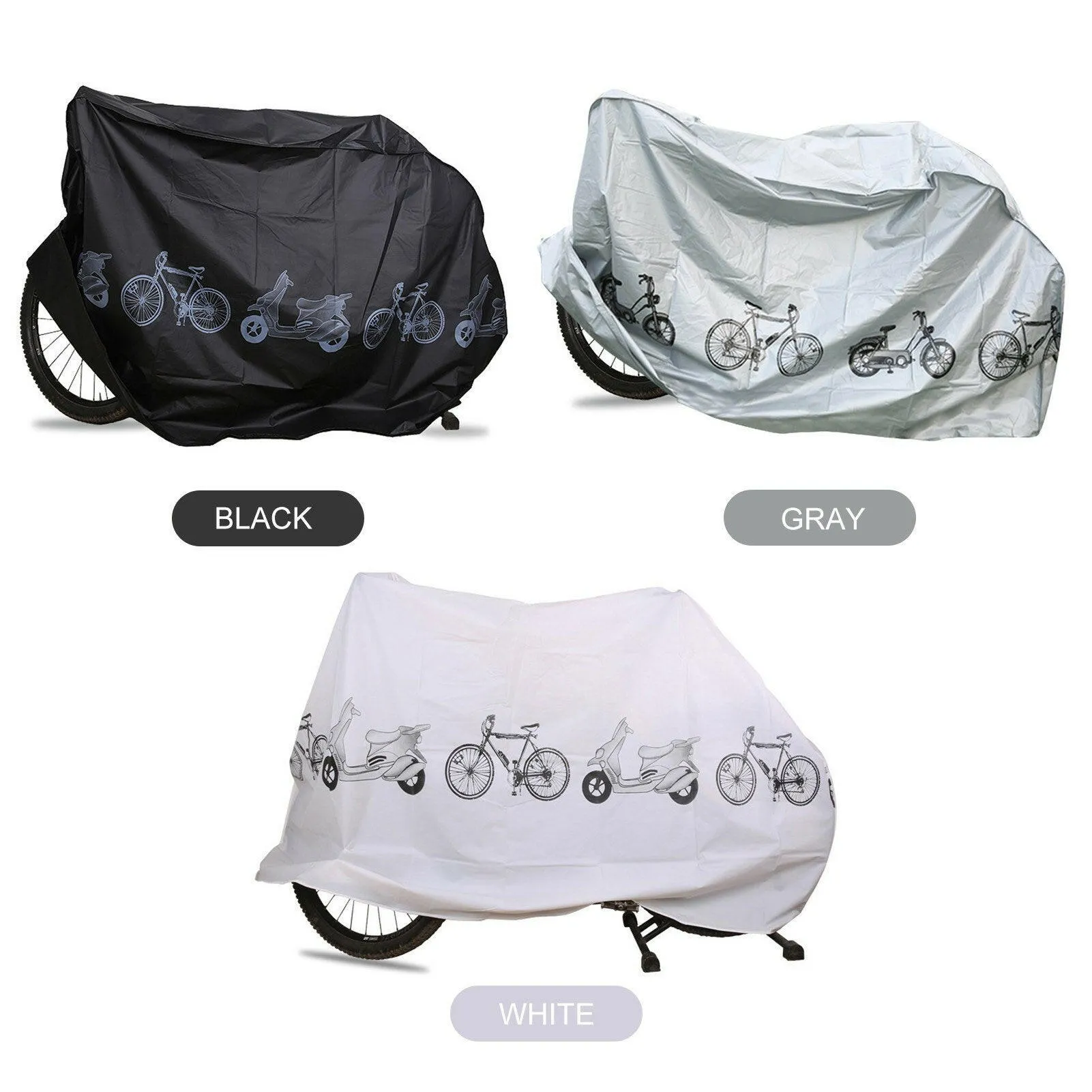 Bike Protector Cover Outdoor Waterproof Anti-dust Wheel Frame Cover for MTB Road Electric Bike