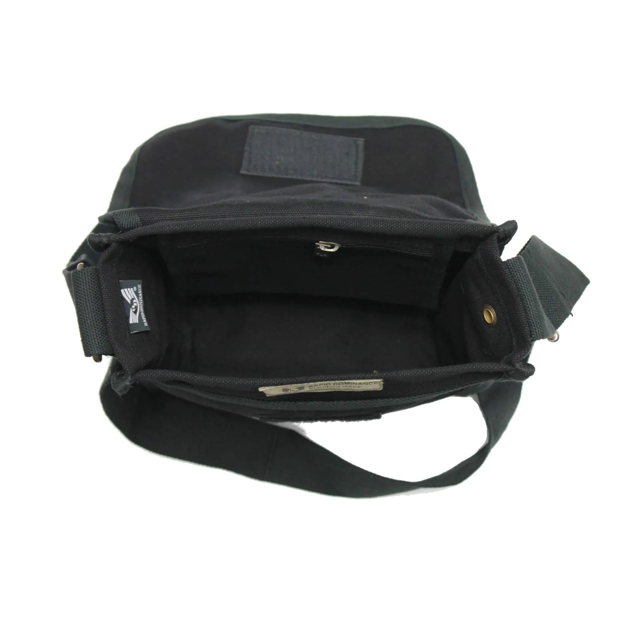 Black Military Field Messenger Bag