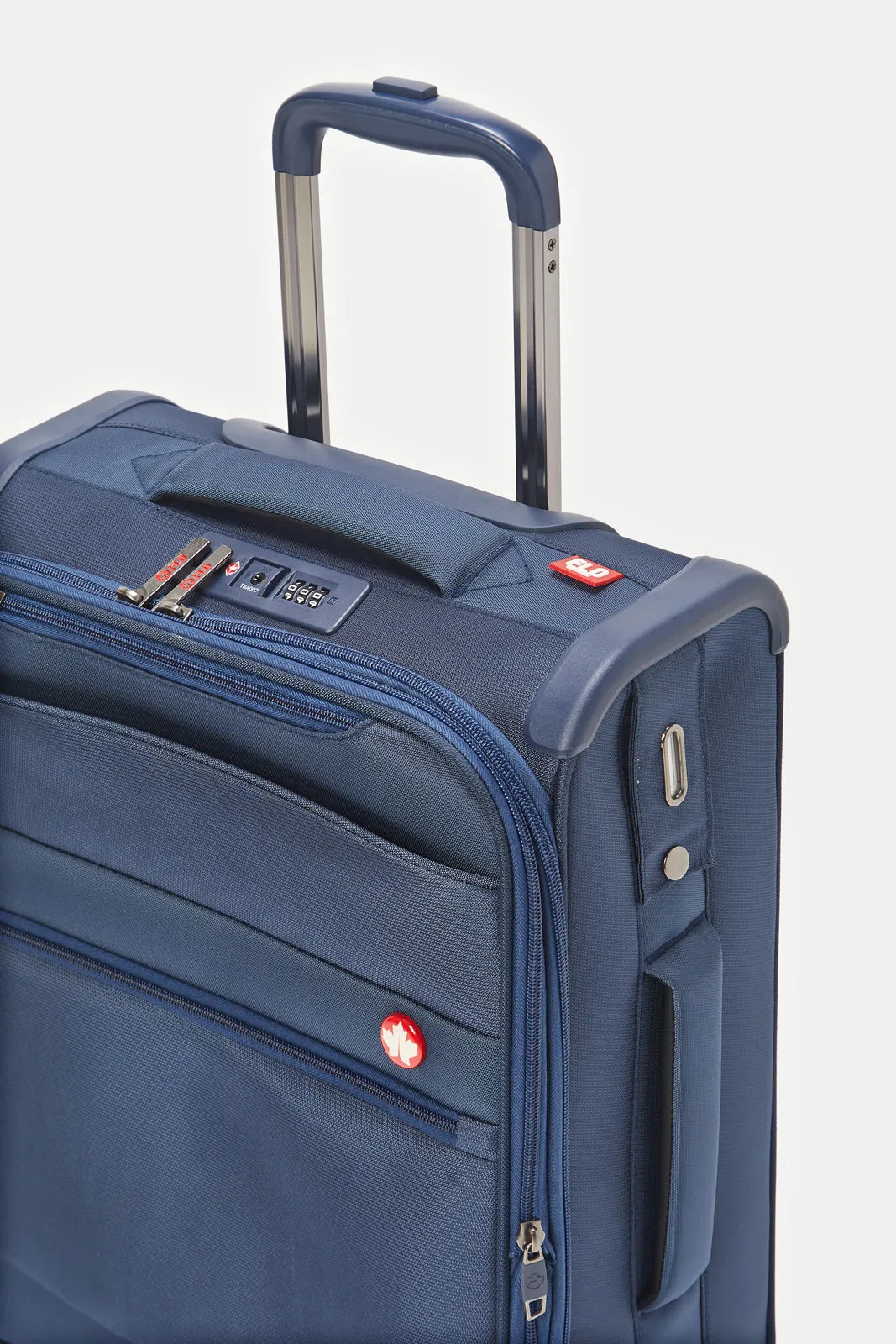 Blue Soft Trolley Luggage (20 Inch)