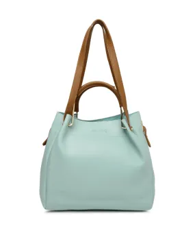 Blue Solid Shoulder Bag