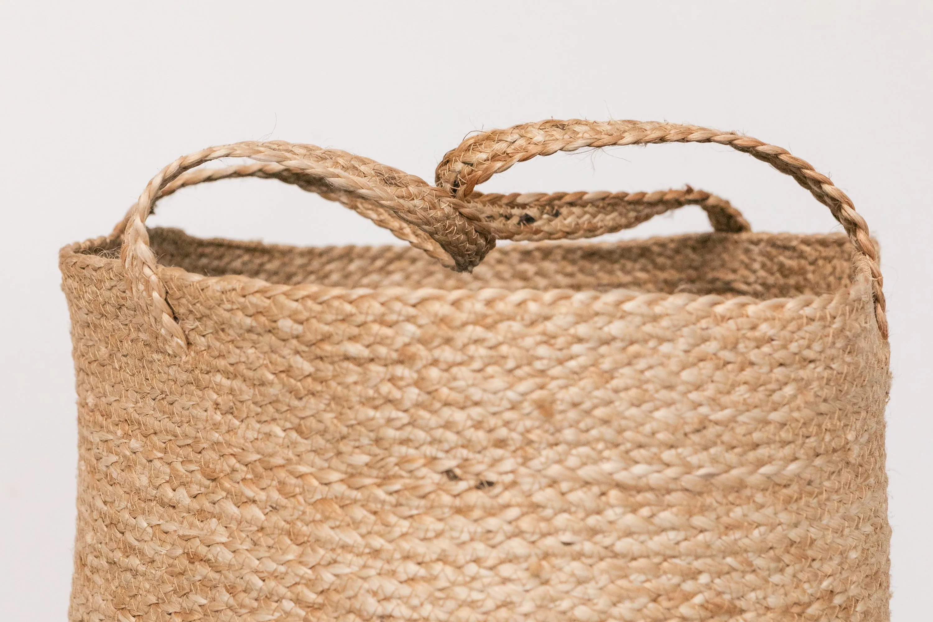 Braided Jute Storage Basket