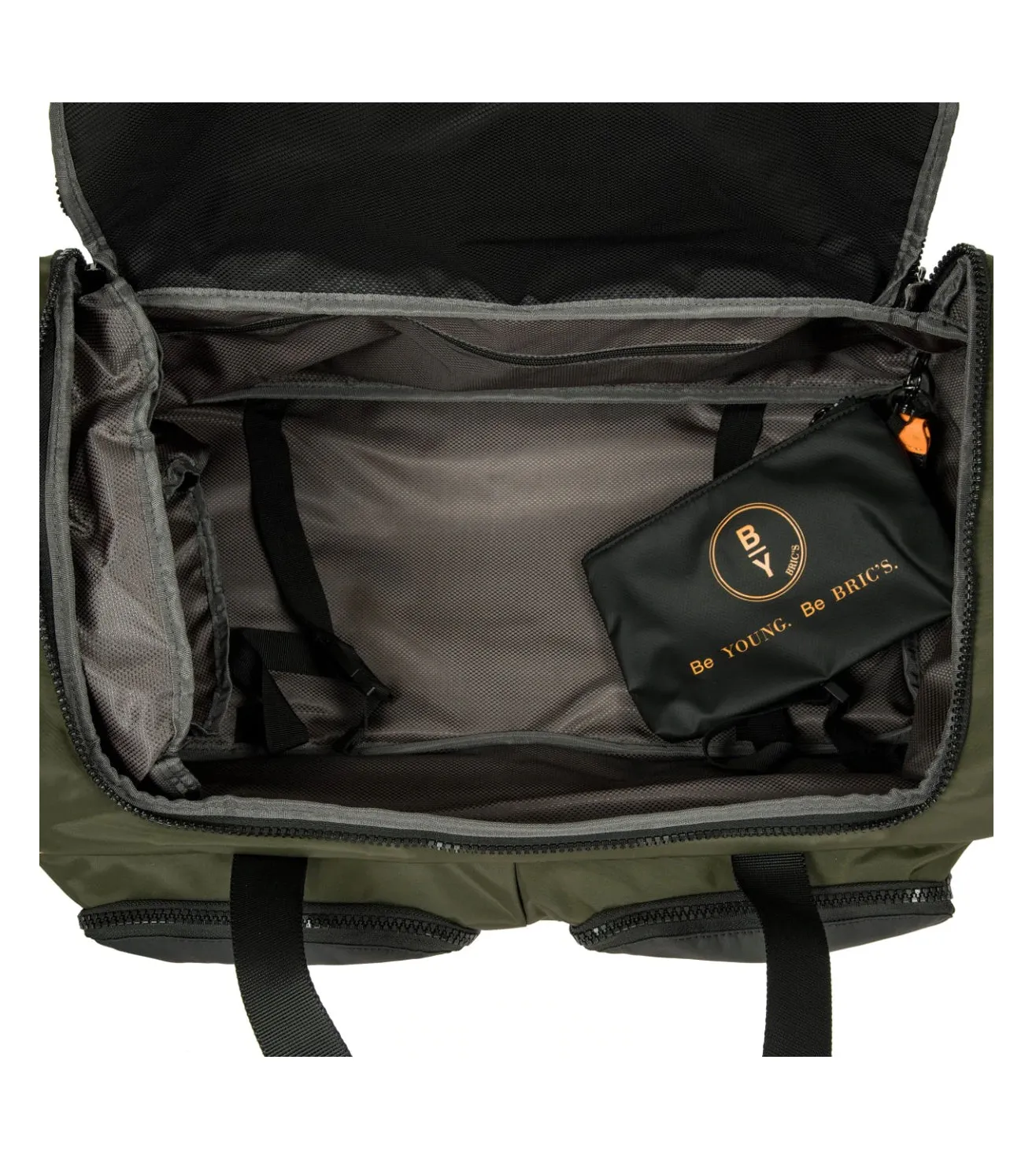 Bric's B|Y Eolo Unisex Black Duffle Bag