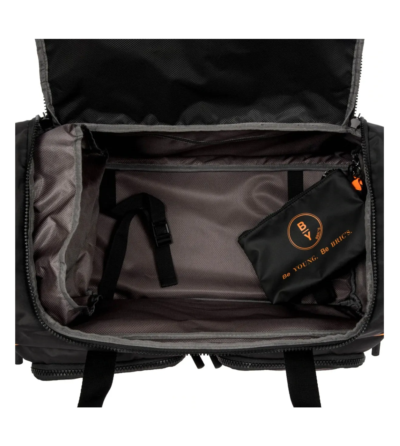 Bric's B|Y Eolo Unisex Black Duffle Bag