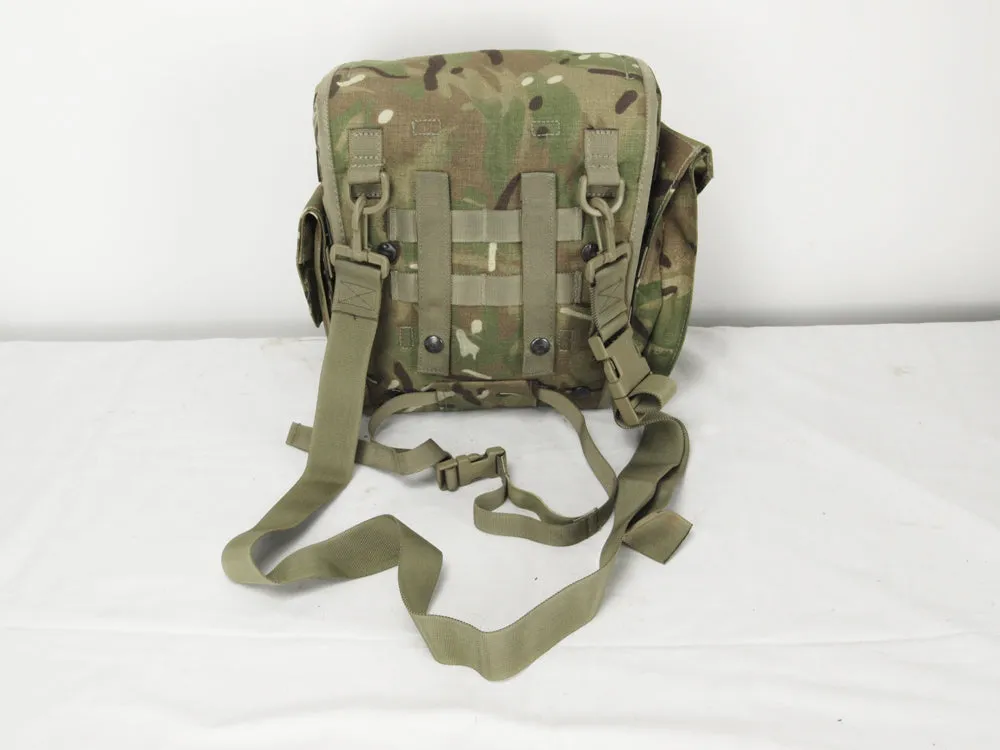 British Army - MTP Shoulder Bag with side pockets - Respirator Bag - Grade 1