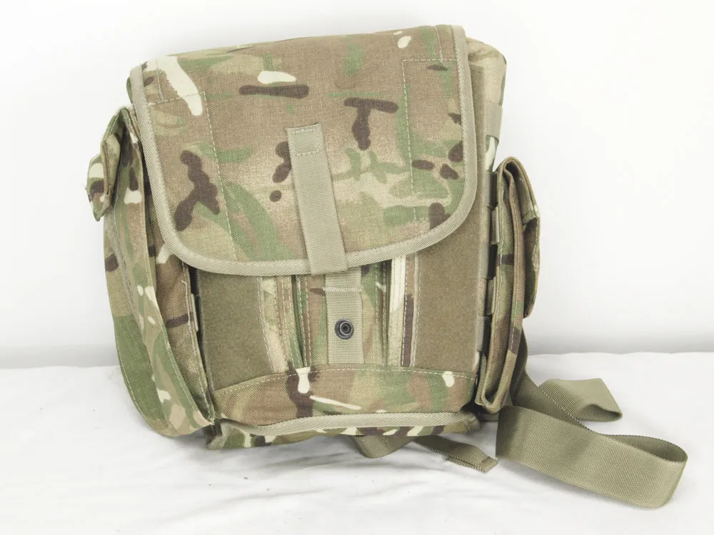 British Army - MTP Shoulder Bag with side pockets - Respirator Bag - Grade 1