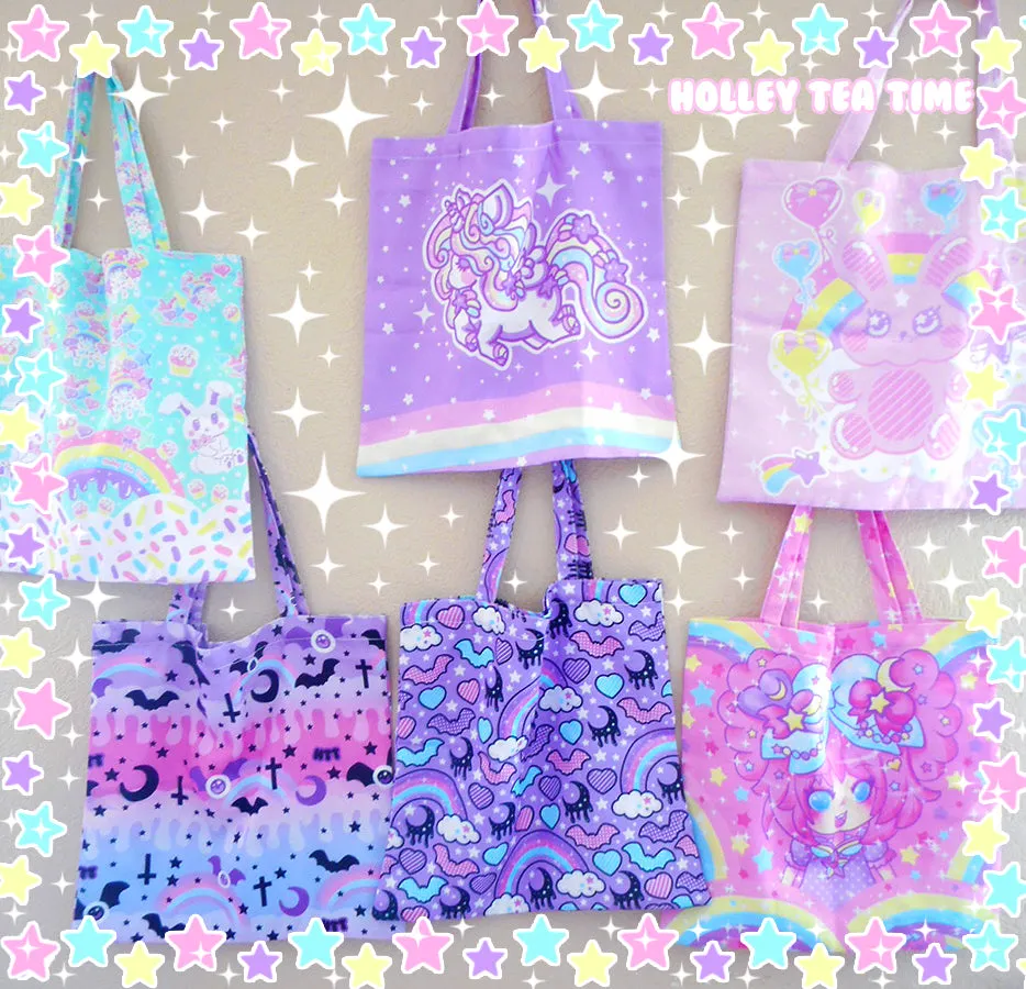 Bubblegum Bunny Tote Bag [Made To Order]