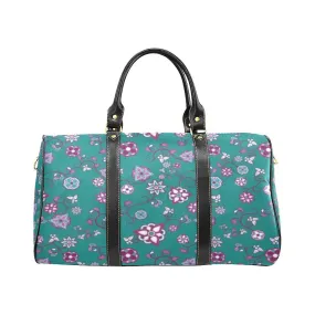 Burgundy Bloom Waterproof Travel Bag