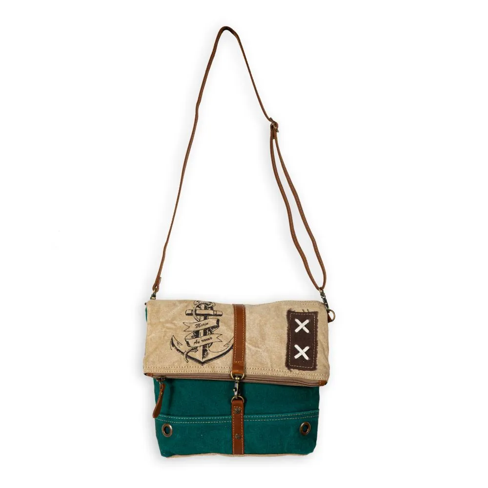 Burlander Patch Teal Small & Crossbody Bag